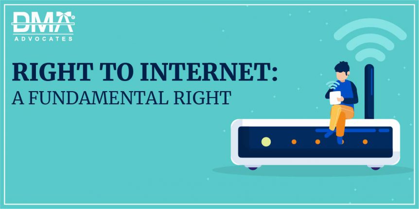 This Image represents the Right to Internet is a Fundamental Right or Not - DMA Advocates